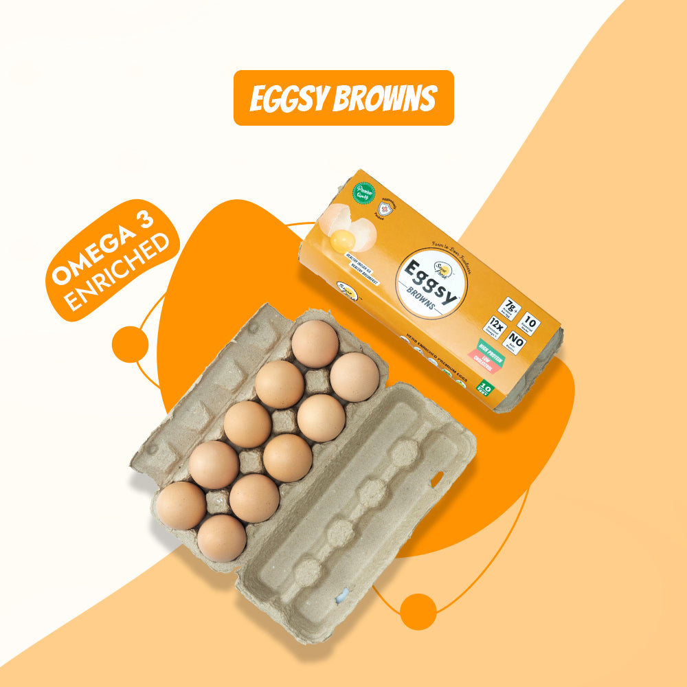 Omega-3 Enriched Organic Eggsy Browns